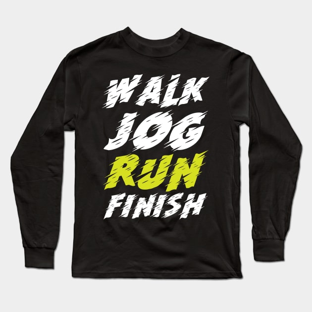 Marathon - Running Long Sleeve T-Shirt by CRE4TIX